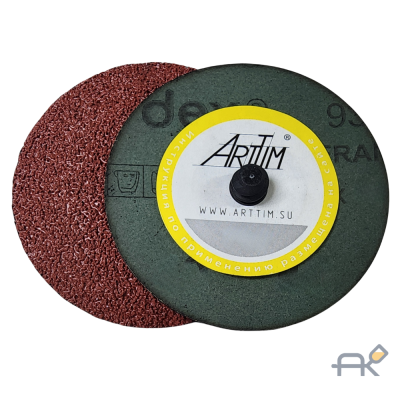 Круг зачистной(ARTTIM) 75мм с креплением типа ROLOC на фибровой основе абразив керамика зерно 36